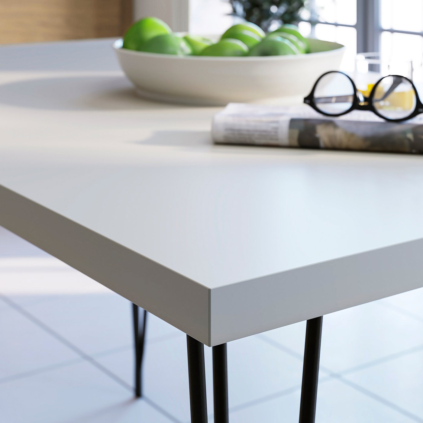 Thumbnail - IKEA SKÅLSTA Tisch helles Graubeige/Haarnadel schwarzgrau