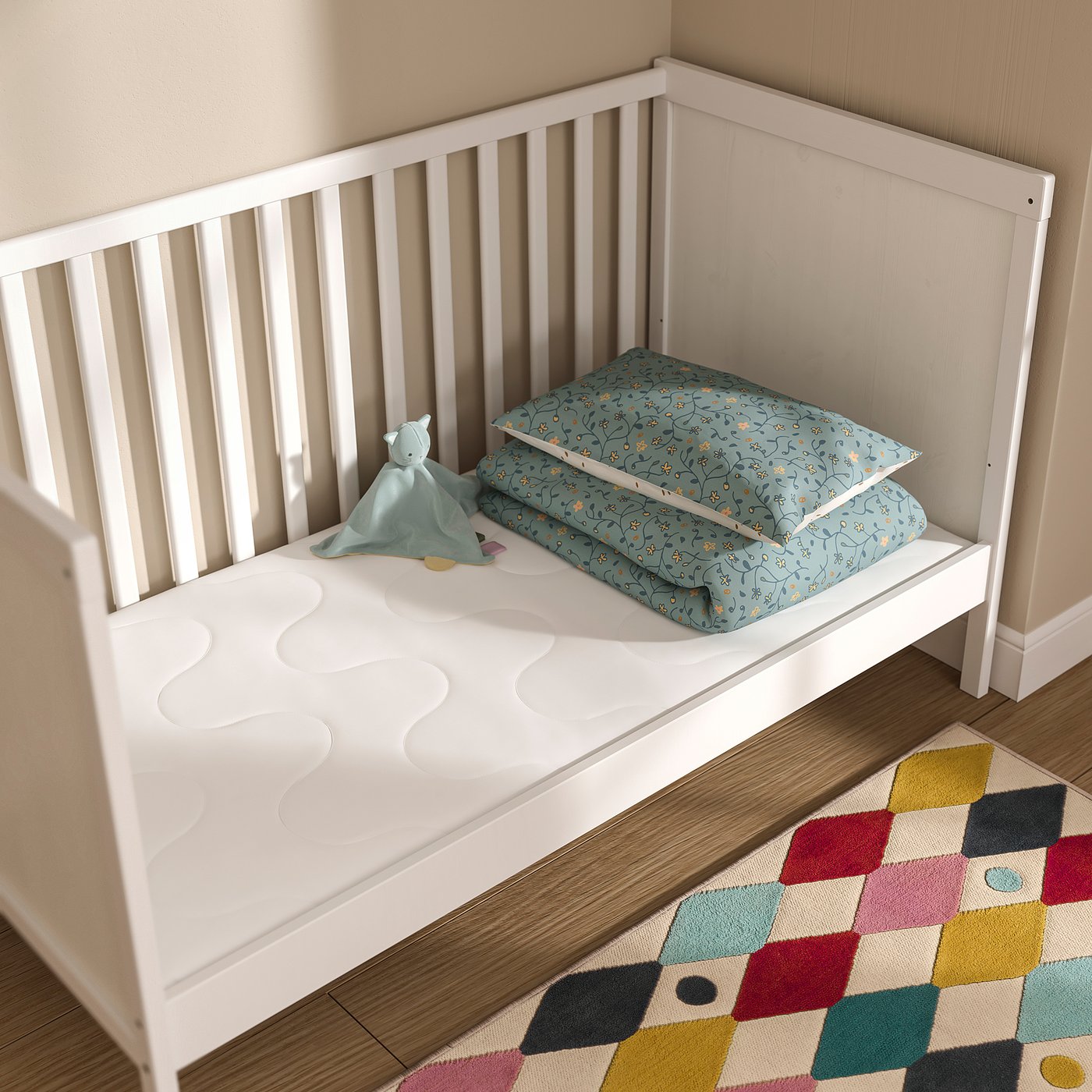 Thumbnail - IKEA SKÖNAST Schaummatratze Babybett 70x140x8 cm