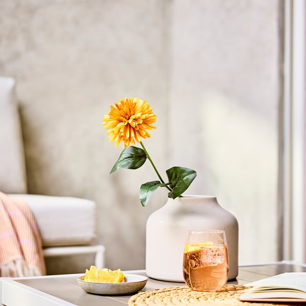 SMYCKA Kunstblume, Chrysantheme/orange, 55 cm