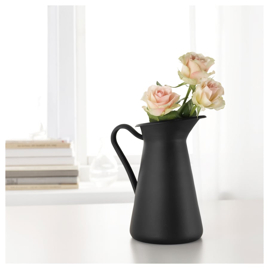 SOCKERÄRT Kanne/Vase, schwarz, 22 cm IKEA Deutschland