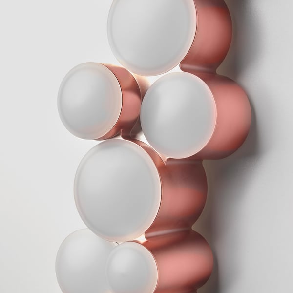 SÖDERSVIK Wandleuchte, LED - dimmbar mattiert, rosa - IKEA Deutschland