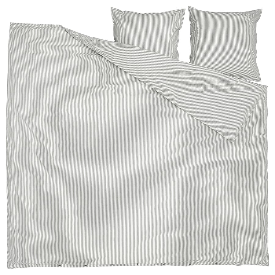 Ikea Bettwsche Grau Weiss