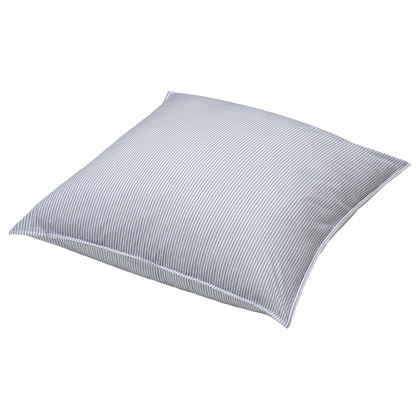 IKEA SOLFIBBLA Kopfkissenbezug weiß blau/Streifen