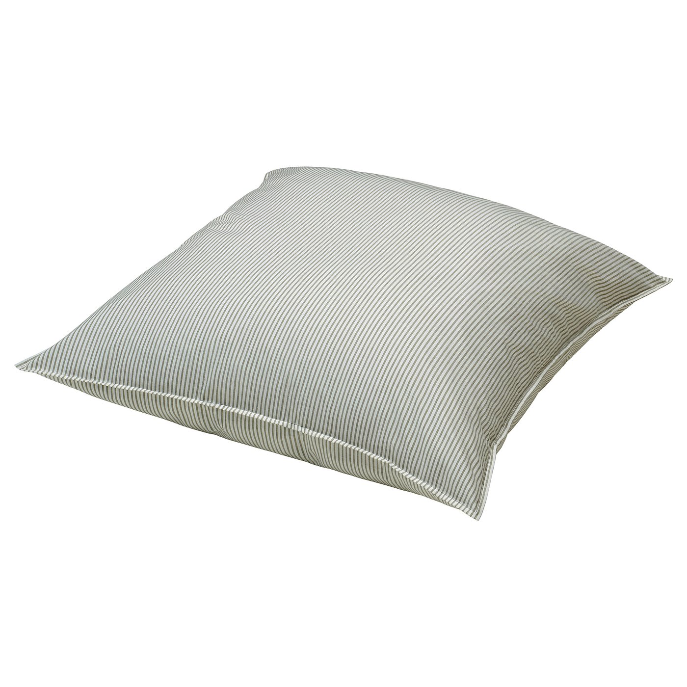 IKEA SOLFIBBLA Kopfkissenbezug weiß grün/Streifen