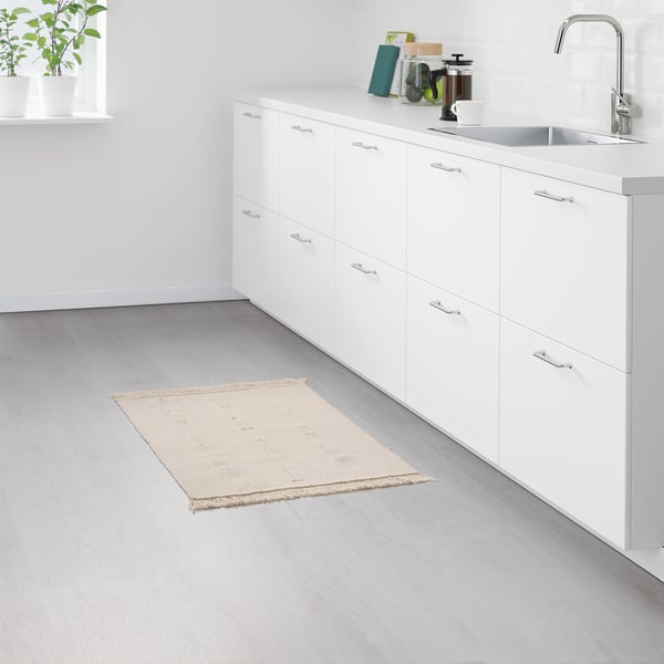Sortso Teppich Flach Gewebt Ungebleicht Ikea Deutschland