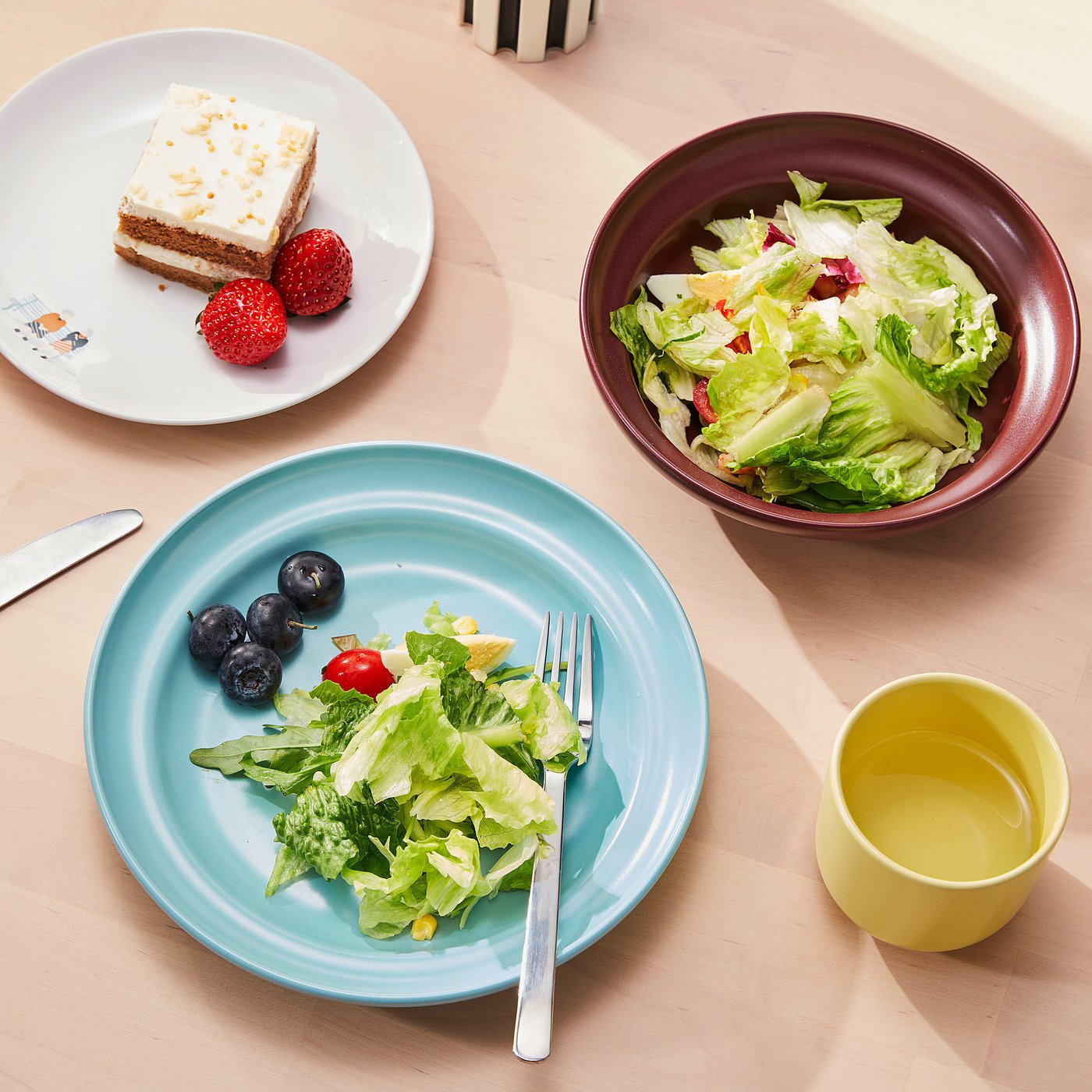 Thumbnail - IKEA SPJUTLILJA Servier-Set 3-tlg. versch. Farben