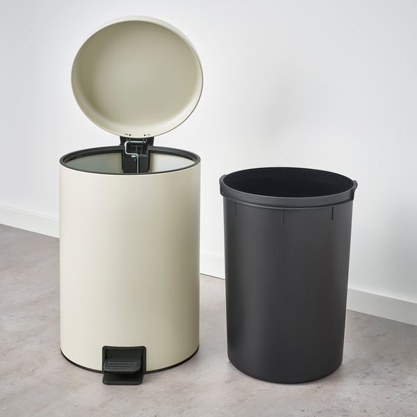STENTRAPPA Treteimer, helles Graubeige, 18 l