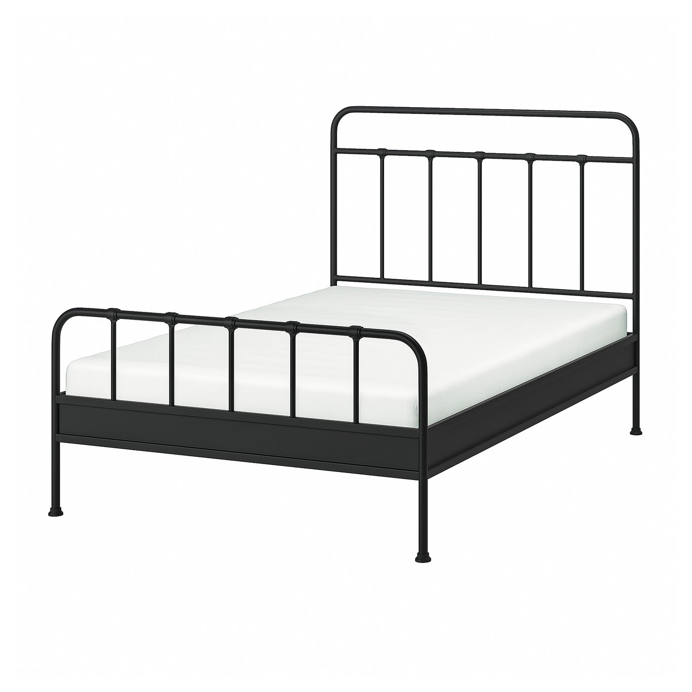 IKEA STJÄRNÖ Bettgestell anthrazit/Lönset 140x200 cm