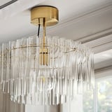 Kronleuchter aus Messing und Glas STOCKHOLM 2025 mit 54 Rohren, elegantes und modernes Design.