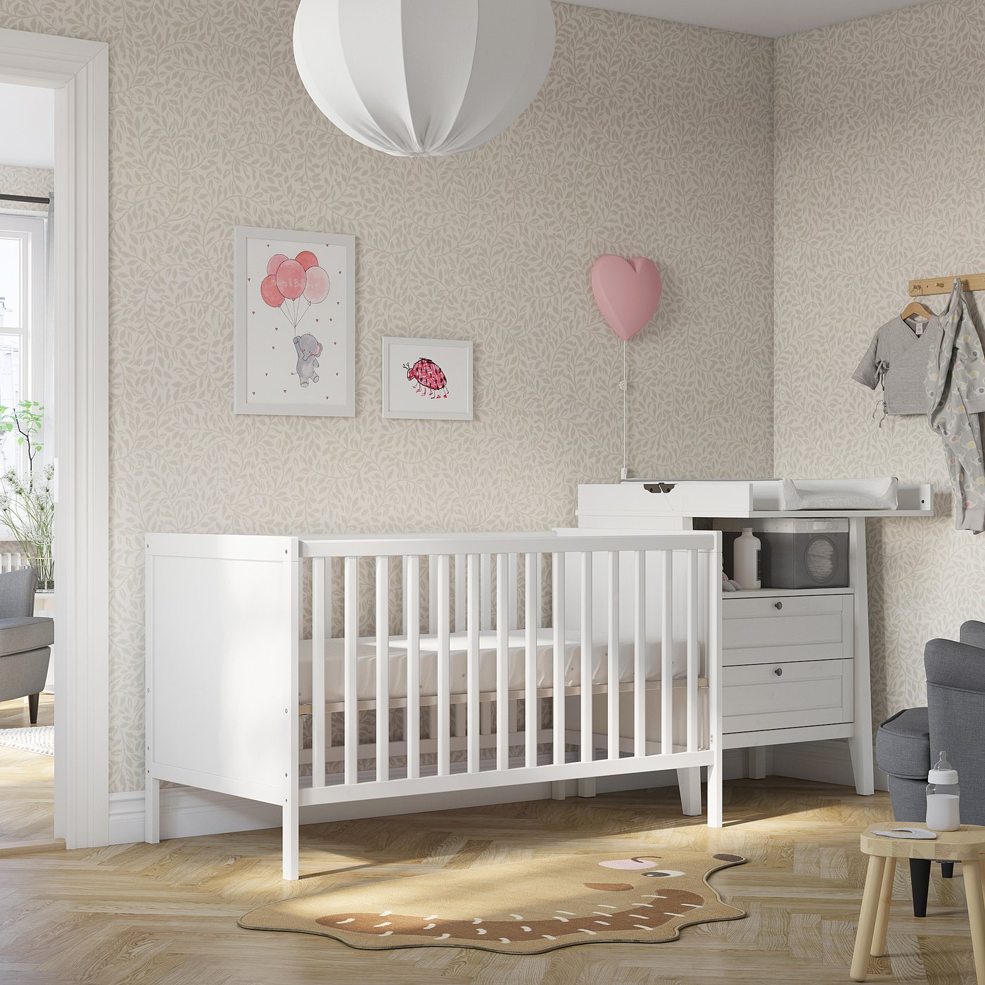 【Emma】IKEAベビーベッド　SUNDVIK SUNDVIK Babybett, weiß, 70x140 cm - IKEA Deutschland