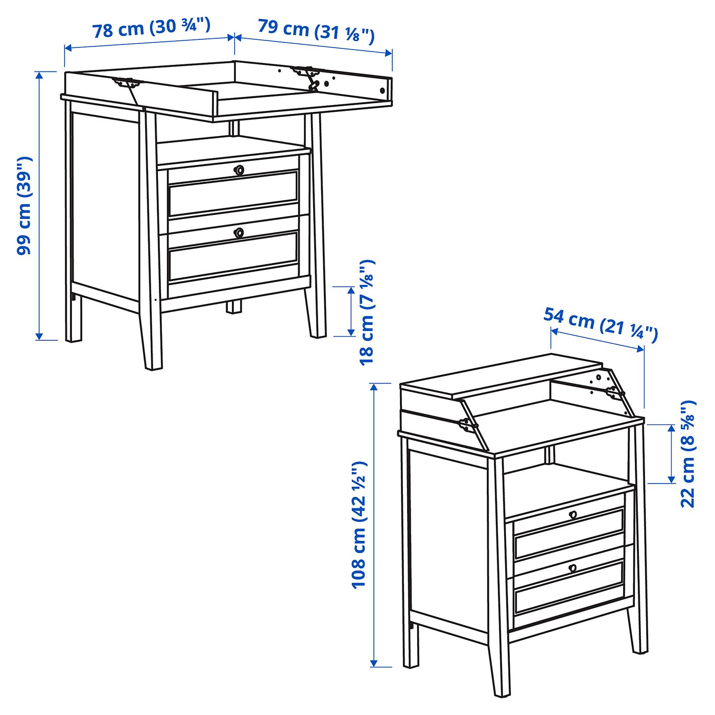 Thumbnail - IKEA SUNDVIK Wickeltisch/Kommode weiß