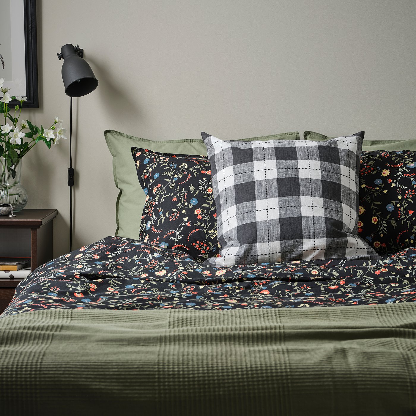 Thumbnail - IKEA SVAMPFLY Kissenbezug anthrazit