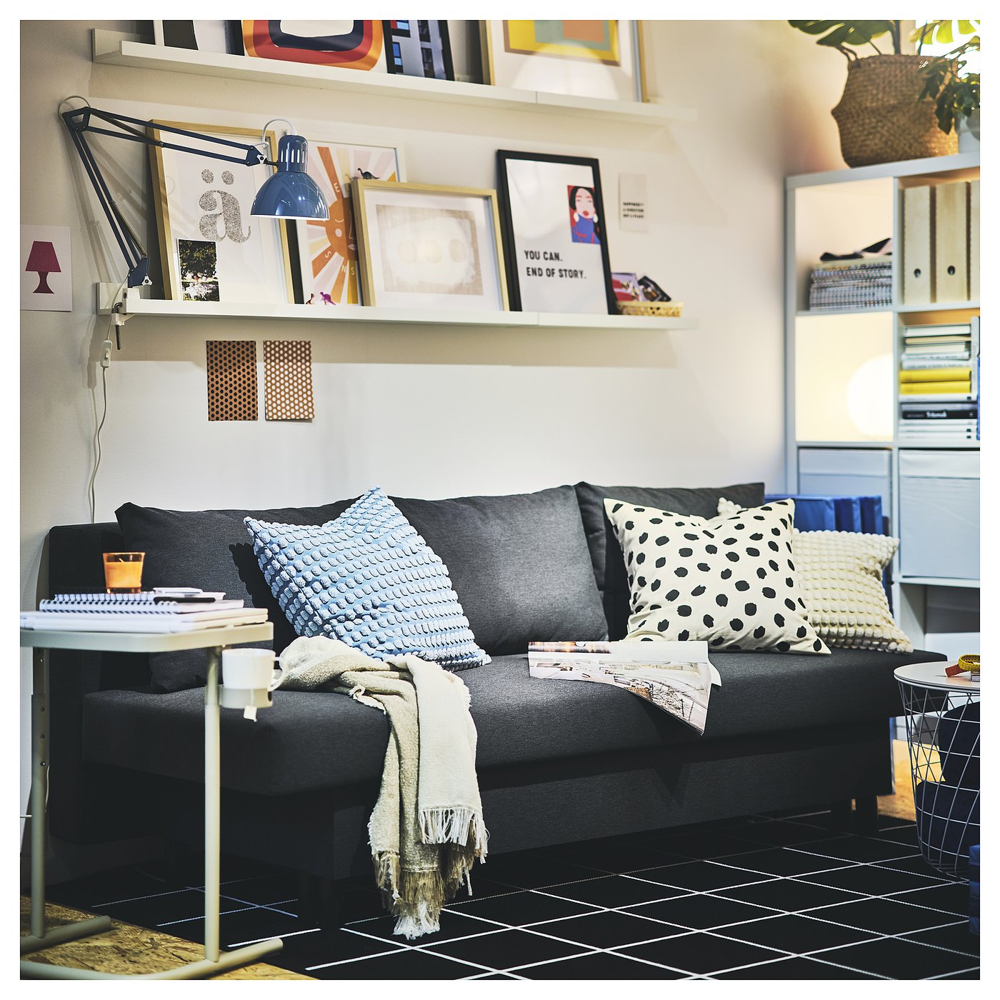 Thumbnail - IKEA SVARTPOPPEL Kissenbezug blassblau