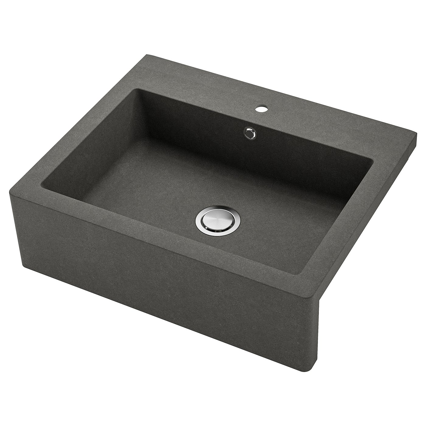Thumbnail - IKEA TALLSJÖN Spülbecken mit Frontblende dunkelgrau/Steinmuster 80x65 cm