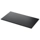 Schwarze TOLKEN-Arbeitsplatte mit Marmoroptik, Faserplatten und Melamin-Finish, ideal für Badezimmer.