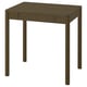 TONSTAD kleiner Schreibtisch aus Eichenholz. Soft-Close-Schublade. Natürliche Holzoberfläche. Quadratische Form. Kompaktbauweise.