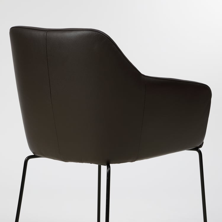 TOSSBERG Stuhl, Metall schwarz/grann dunkelbraun - IKEA Deutschland