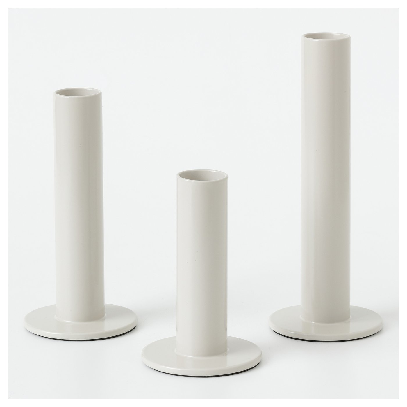 IKEA TUVKORNELL Kerzenhalter 3 St. elfenbeinweiß