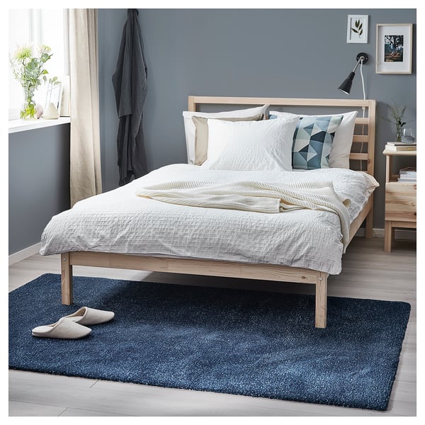 TYVELSE Teppich Kurzflor - dunkelblau - IKEA