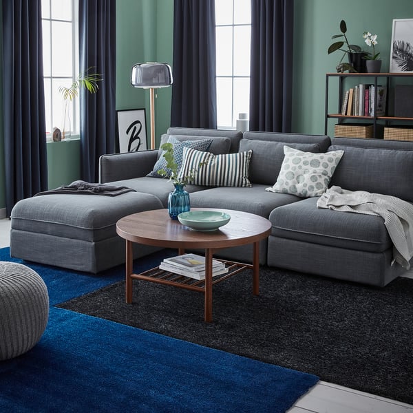 Tyvelse Teppich Kurzflor Dunkelblau Ikea Deutschland