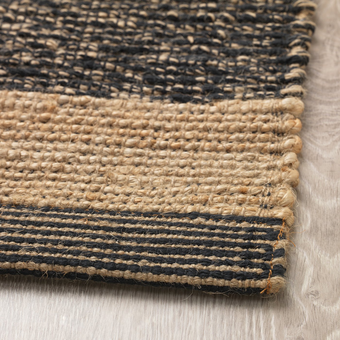 Ugilt Teppich Flach Gewebt Schwarz Beige 80x150 Cm Ikea Deutschland