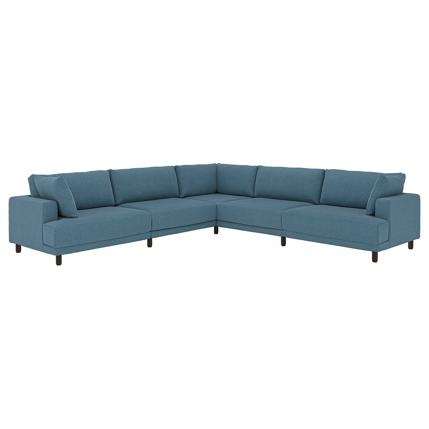 IKEA UPPÅKRA Modulecksofa 6-sitzig Axvall dunkel graublau Axvall dunkel graublau