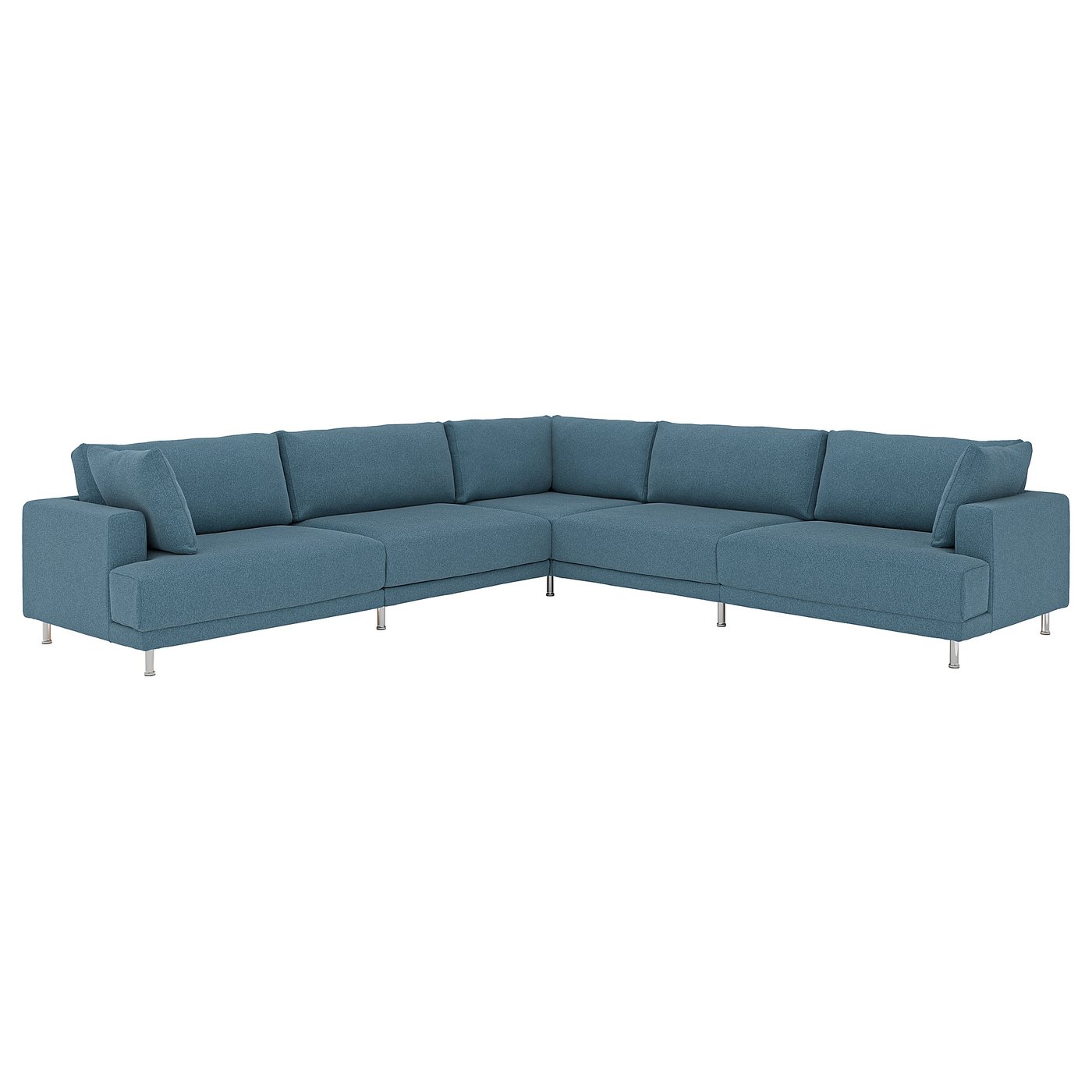 IKEA UPPÅKRA Modulecksofa 6-sitzig Axvall dunkel graublau Axvall dunkel graublau