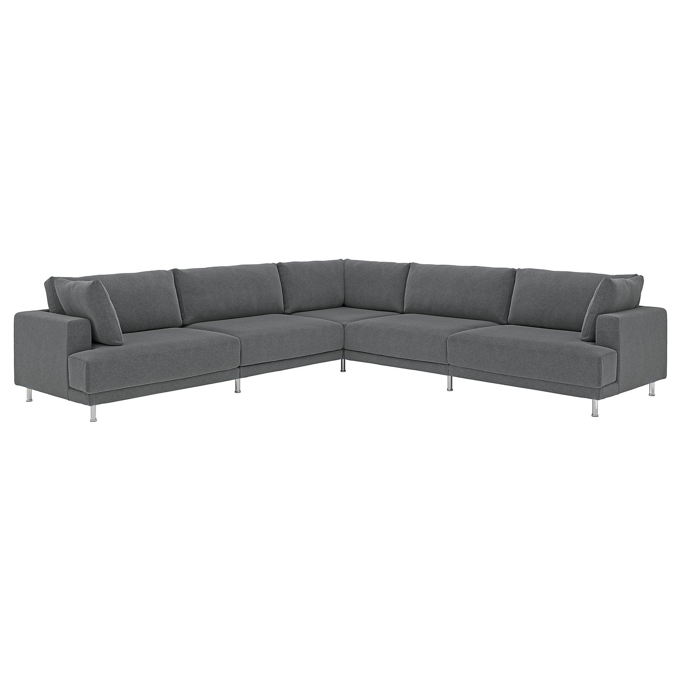 IKEA UPPÅKRA Modulecksofa 6-sitzig Johanneshov dunkelgrau Johanneshov dunkelgrau