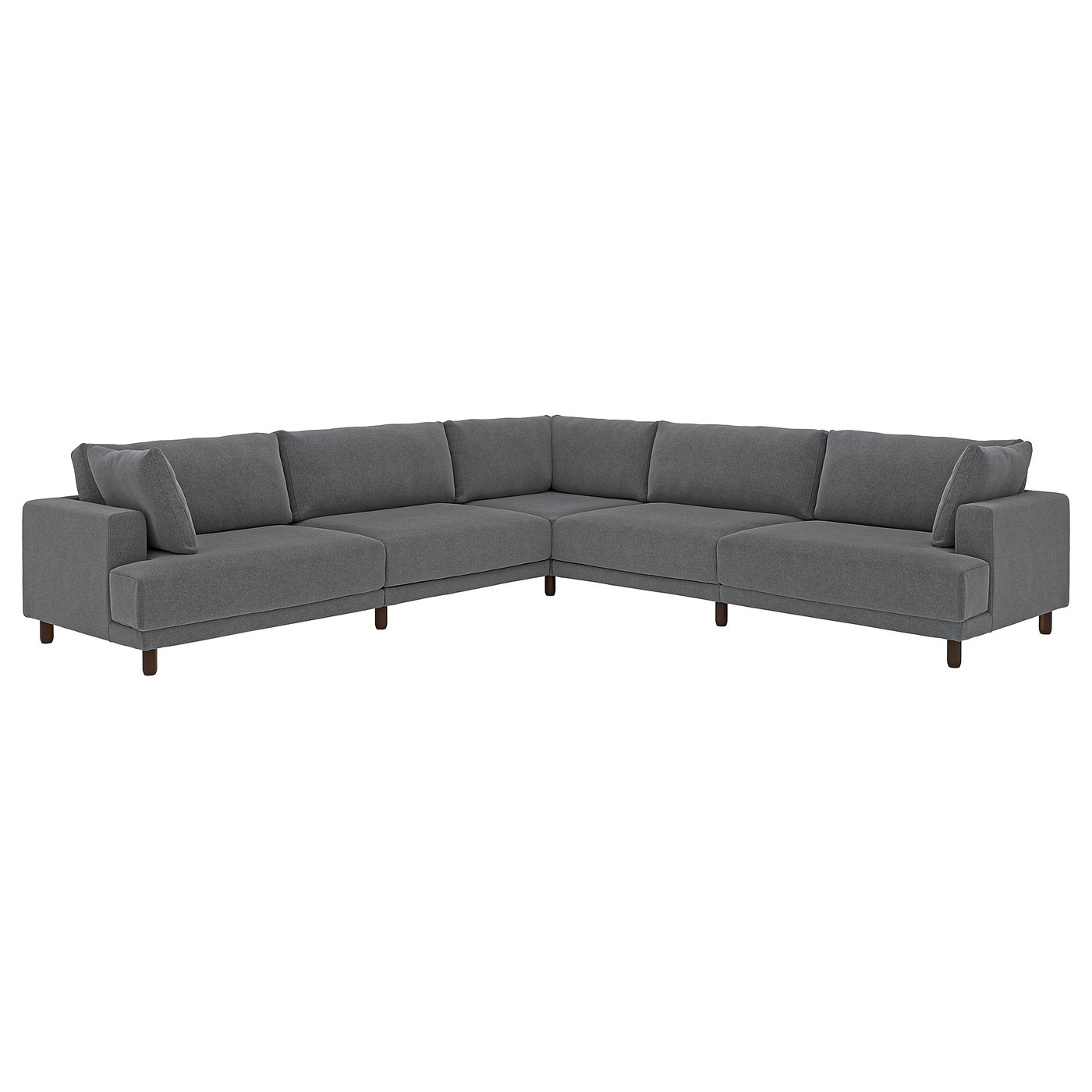 IKEA UPPÅKRA Modulecksofa 6-sitzig Johanneshov dunkelgrau Johanneshov dunkelgrau