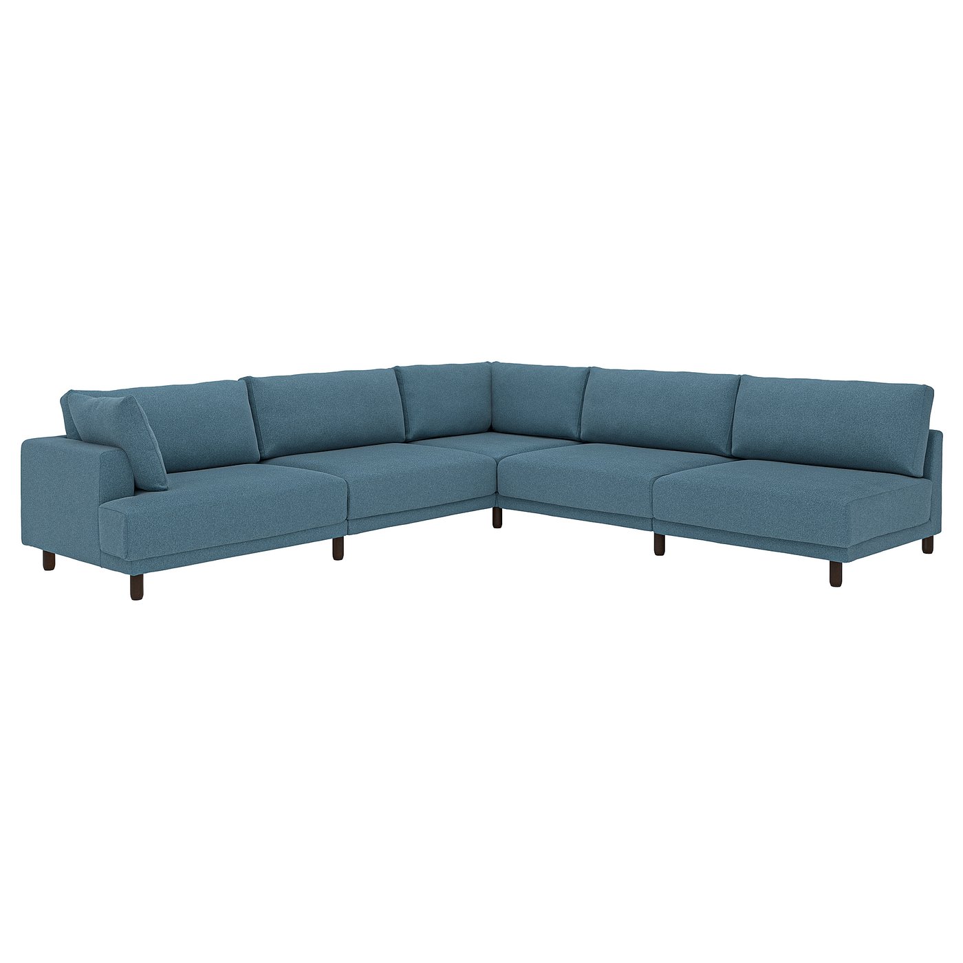 IKEA UPPÅKRA Modulecksofa 6-sitzig ohne Abschluss rechts/Axvall dunkel graublau Axvall dunkel graublau