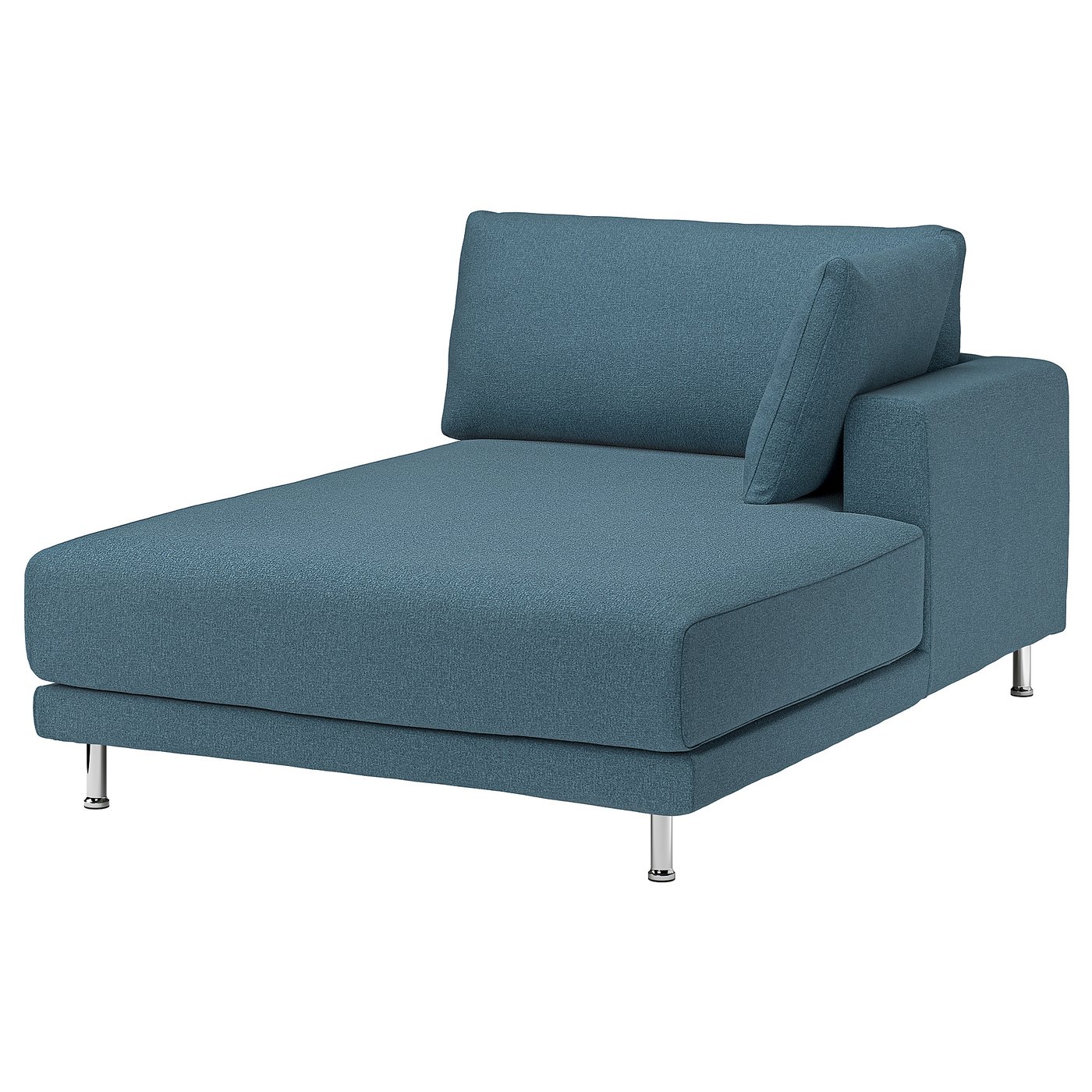 IKEA UPPÅKRA Récamierenelement mit Armlehne rechts/Axvall dunkel graublau Axvall dunkel graublau