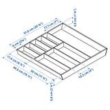 Abbildung mit Maßen für das Produkt: UPPDATERA.