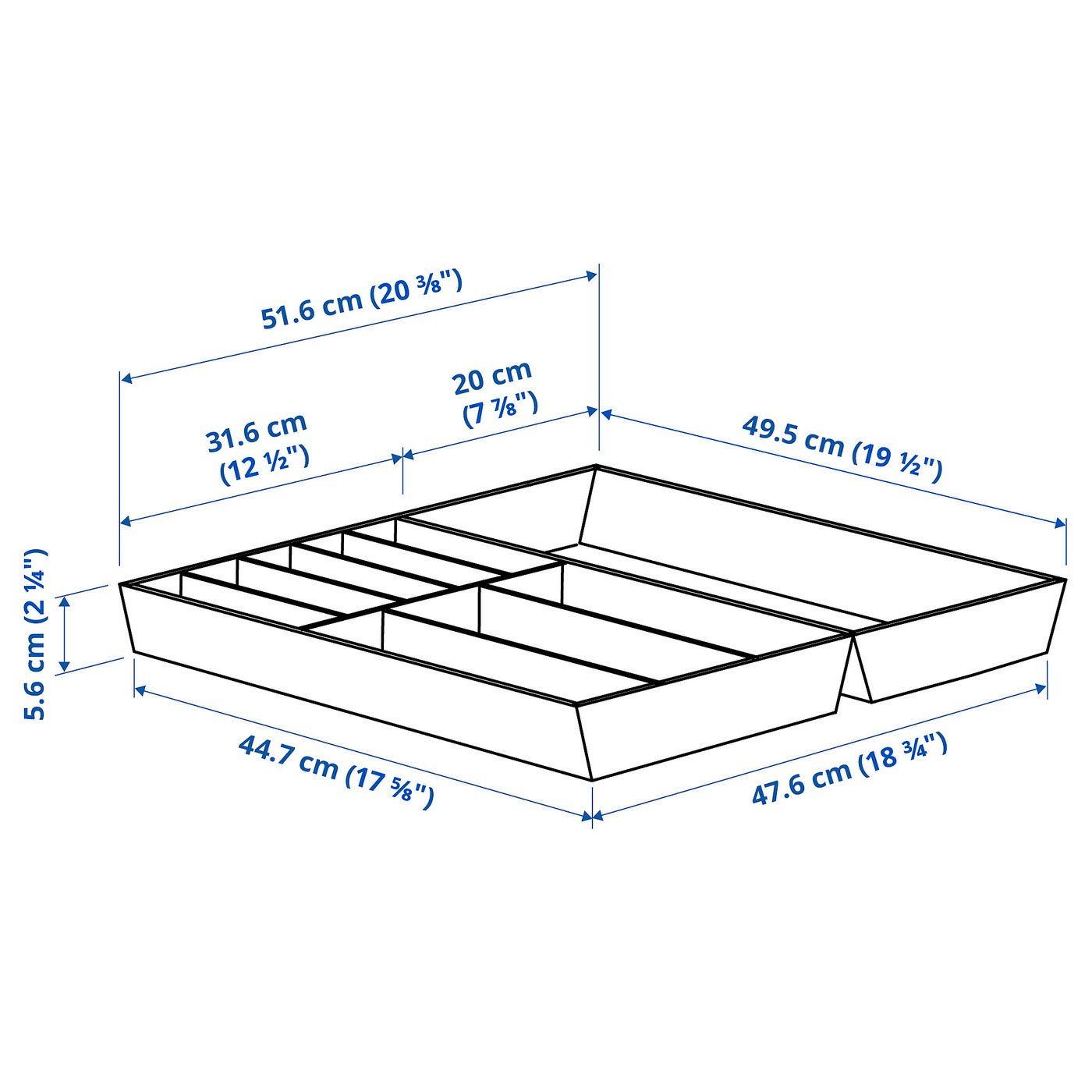 Thumbnail - IKEA UPPDATERA Besteckkasten/Kasten Küchenuten. Bambus hell