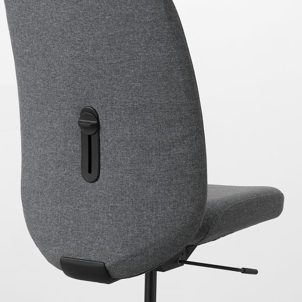 Nahaufnahme der Rückenlehne und des Sitzes von ergonomischen Bürostühlen, die hochwertigen Stoff und langlebiges Design zeigen.