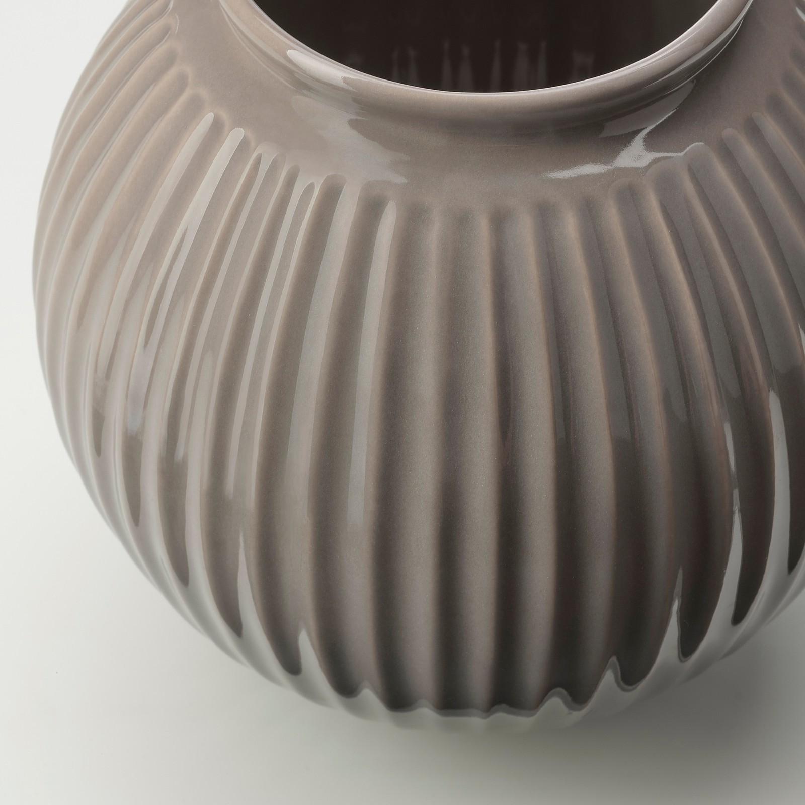 VANLIGEN Vase, grau, 18 cm IKEA Deutschland