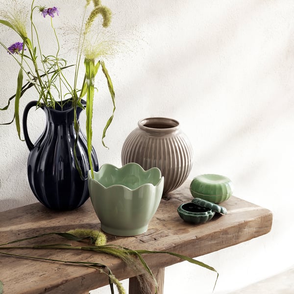 VANLIGEN Vase, grau, 18 cm IKEA Deutschland