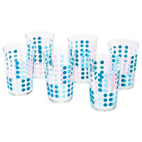 VECKAD Glas, gemustert, 42 cl