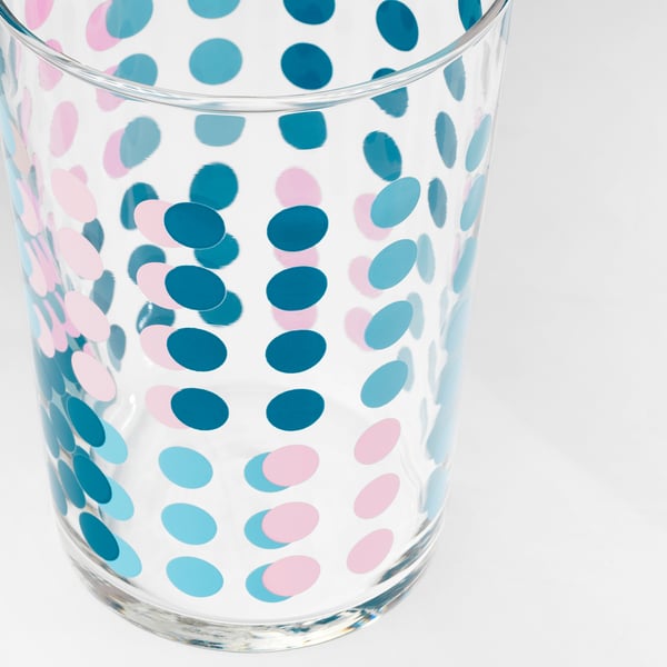 VECKAD Glas, gemustert, 42 cl