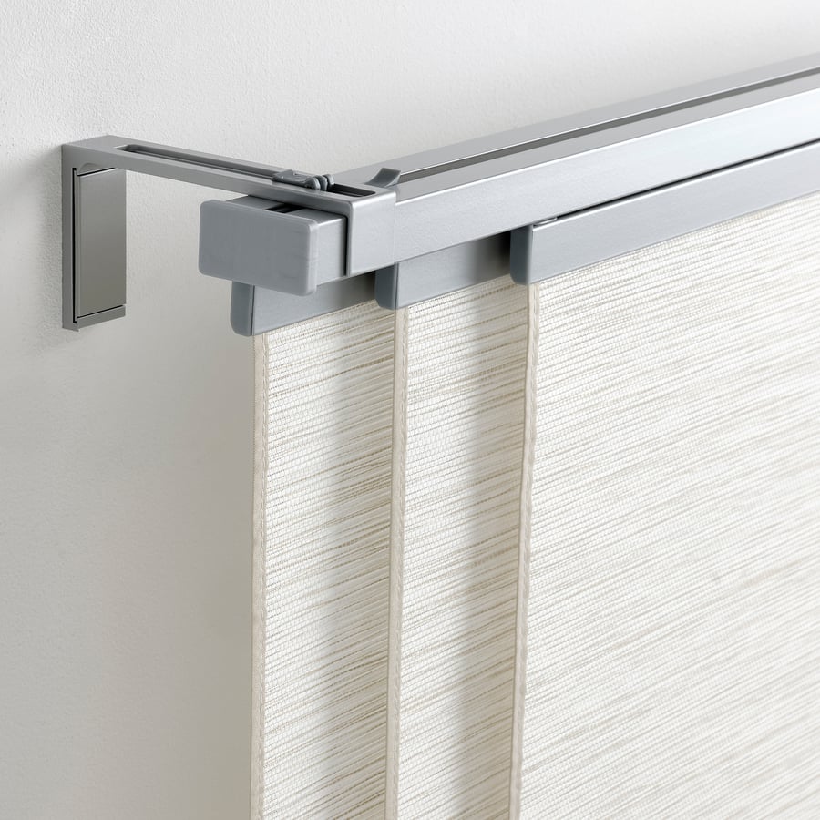 VIDGA DeckenGardinenschiene 3läufig, silberfarben, 140 cm IKEA Deutschland