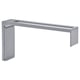 Option: VIDGA silberne Aluminium-U-förmige Wandleuchte, minimalistisches Design.