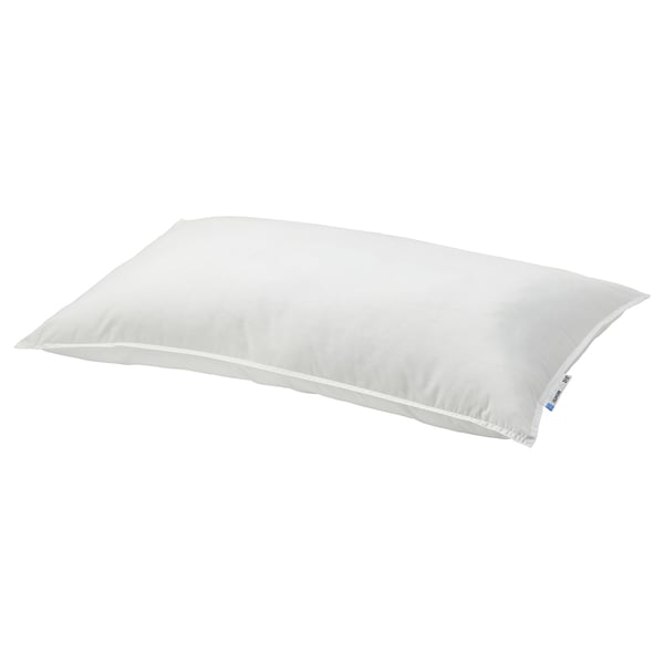 VILDKORN weißes Kissen, rechteckig, weich und dennoch fest, aus recyceltem Polyester und Baumwolle, Basic-Design.