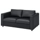 VIMLE 2-Sitzer-Sofa, modernes Leder & Stoff.