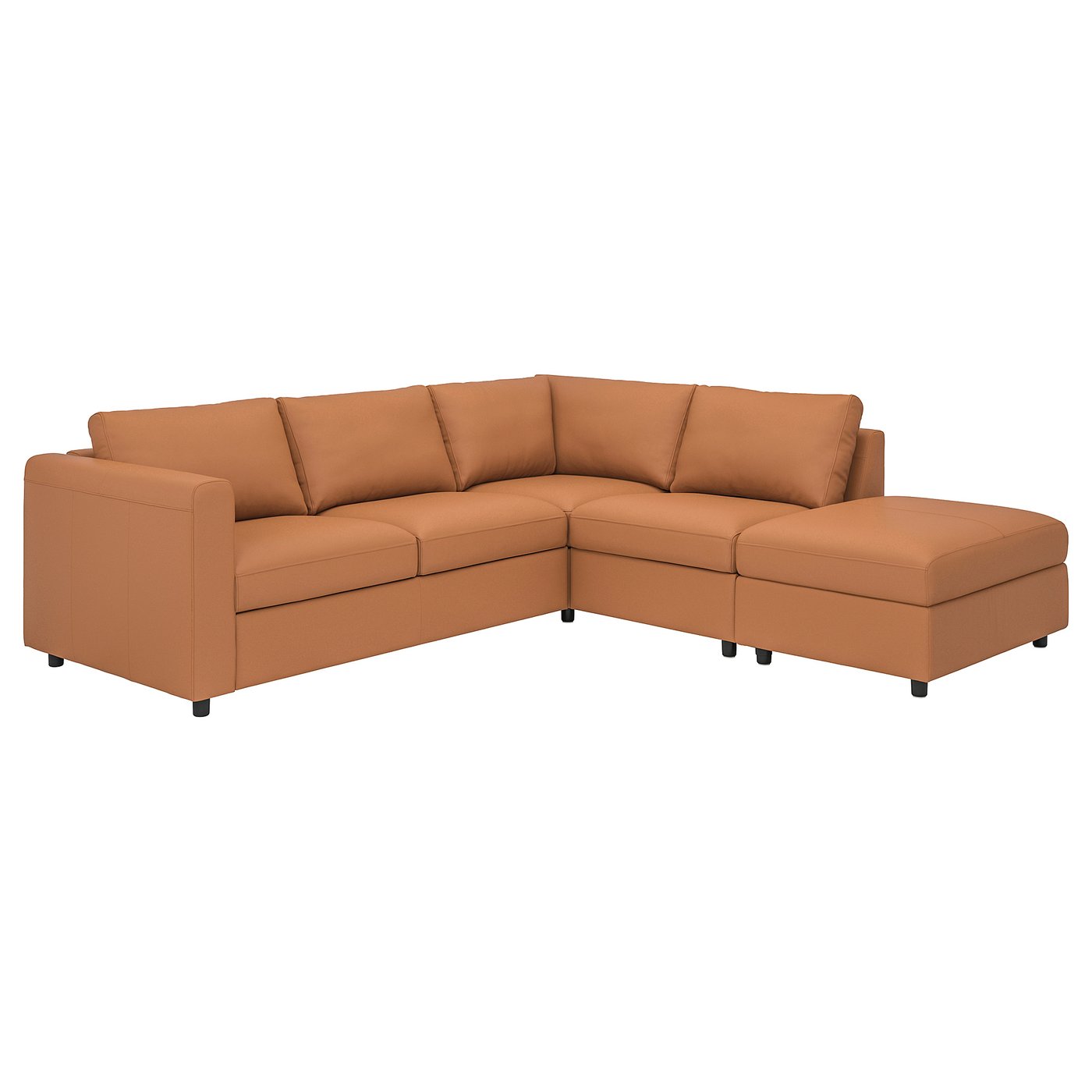 IKEA VIMLE Ecksofa 4-sitzig ohne Abschluss/Grann/Bomstad goldbraun ohne Abschluss/Grann/Bomstad goldbraun
