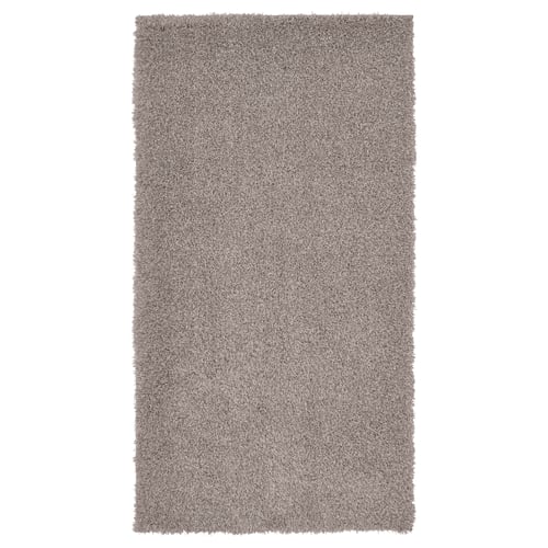 VINDEBÄK Teppich in Grau, zottelige Textur, rechteckige Form.