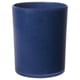 Option: Zylindrischer Kerzenhalter aus blauem Glas, handgefertigt, mattes Finish.