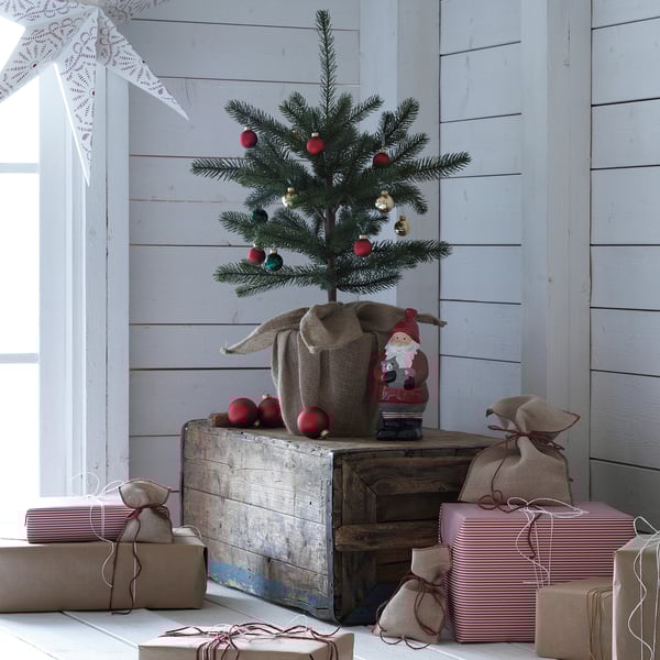 Vinter 2020 Topfpflanze Kunstlich Drinnen Draussen Jute Weihnachtsbaum Grun Ikea Deutschland