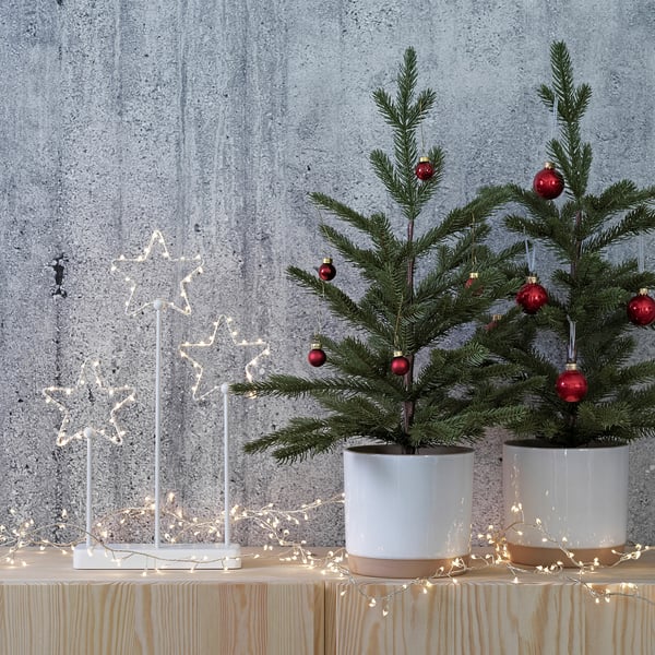 Vinter 2020 Topfpflanze Kunstlich Drinnen Draussen Weihnachtsbaum Grun Ikea Deutschland
