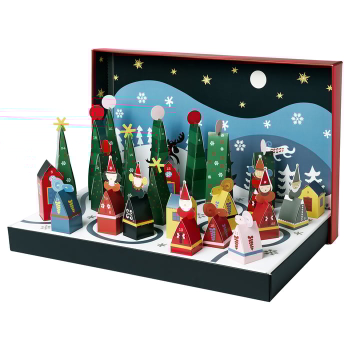 VINTERFINT Adventskalender 24 Päckchen, 5x34 cm IKEA Deutschland