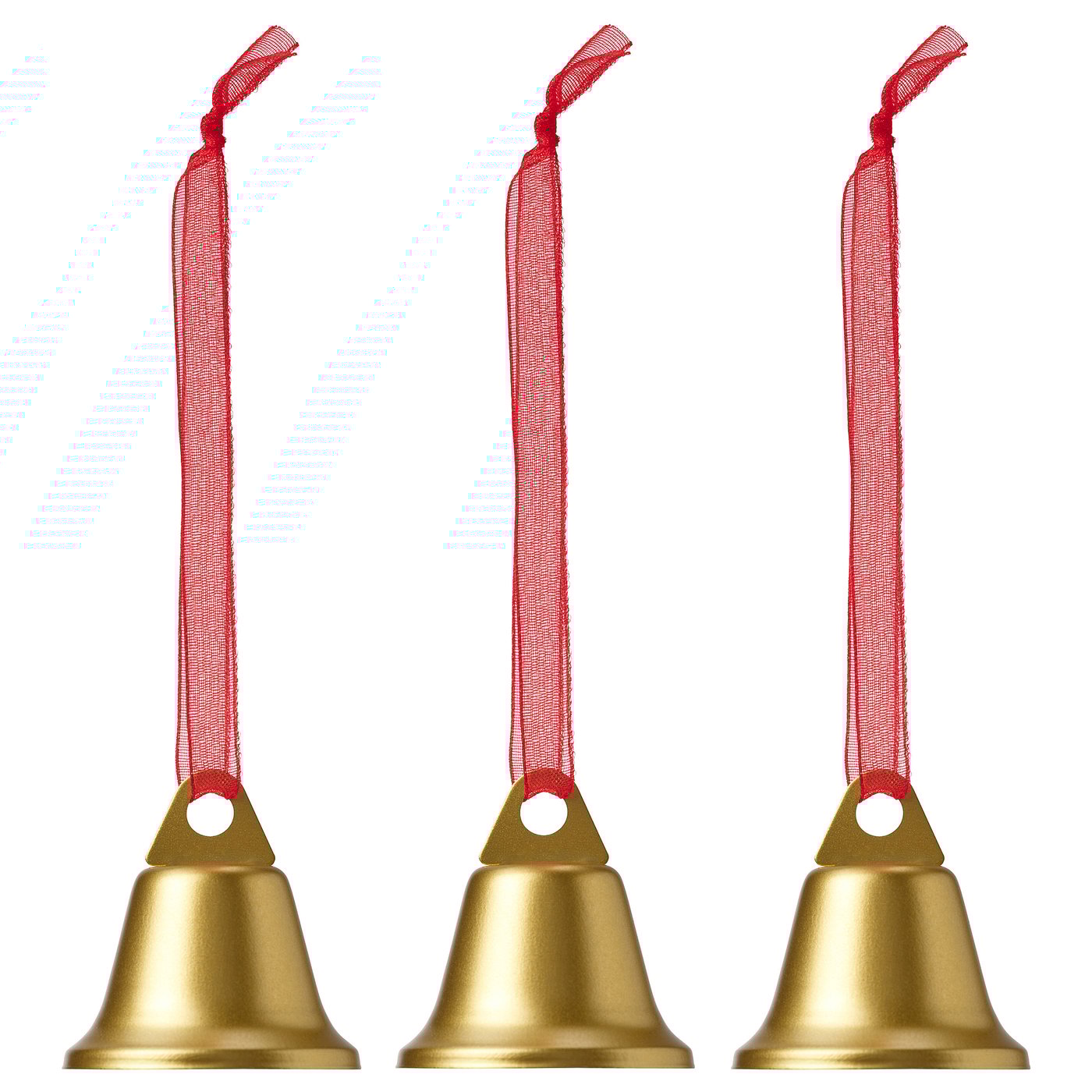 IKEA VINTERFINT Baumschmuck Glockenform goldfarben