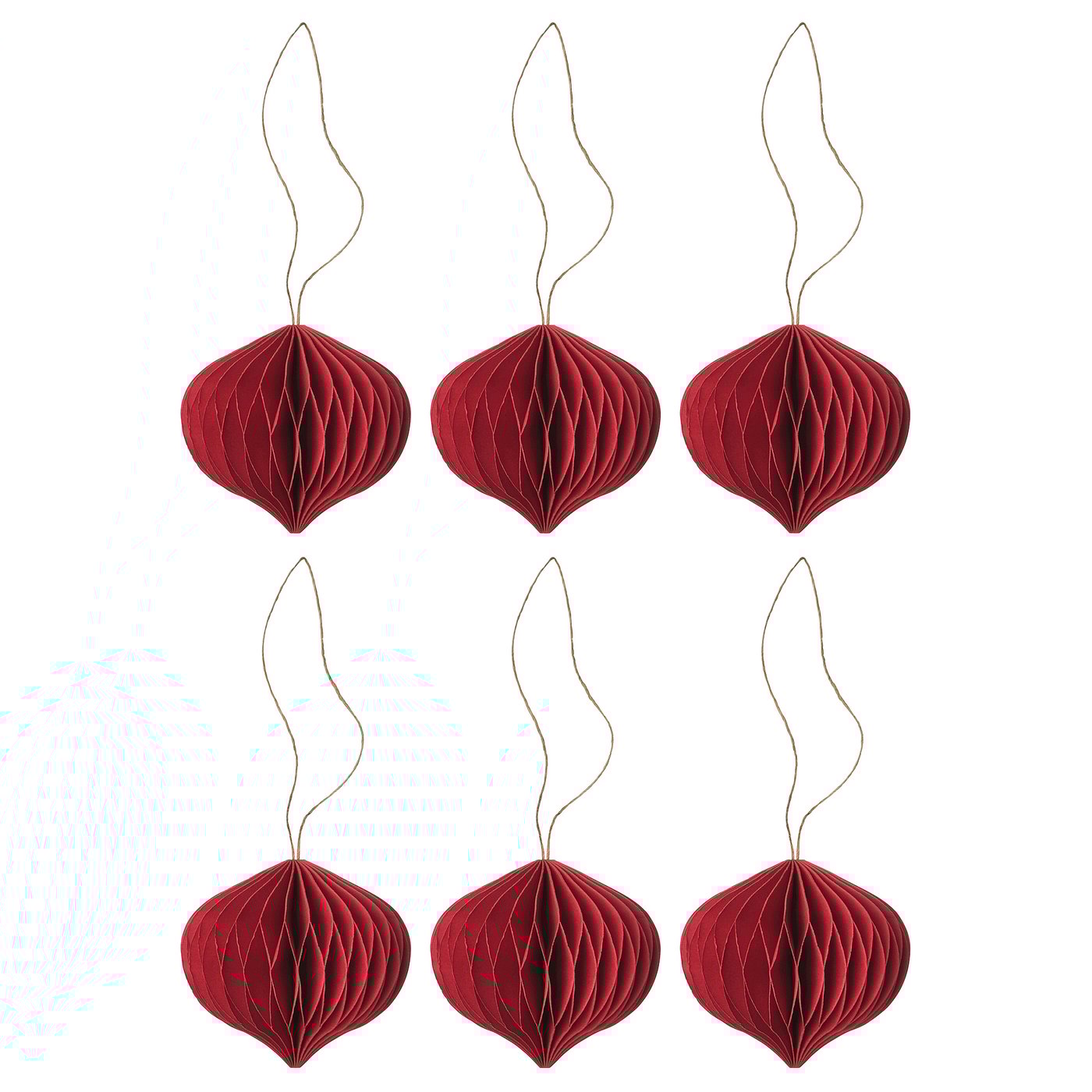 IKEA VINTERFINT Baumschmuck Kugel dunkelrot
